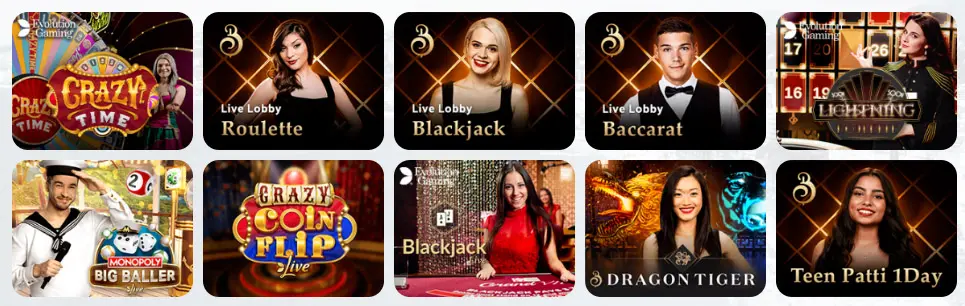 Jeux de casino en direct CRESUS CASINO