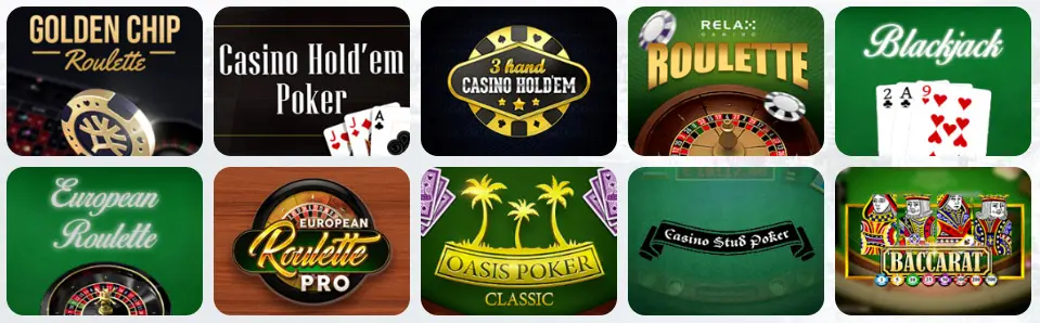 Jeux de table au CRESUS CASINO