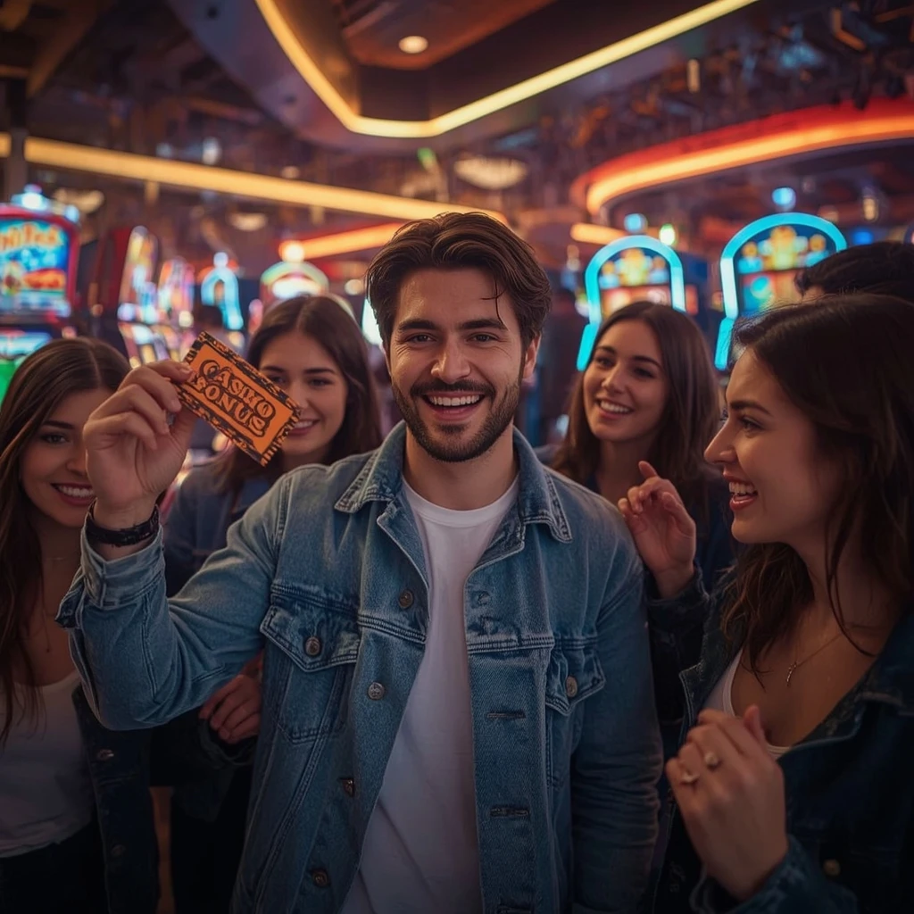 une personne tenant un bonus de Cresus Casino