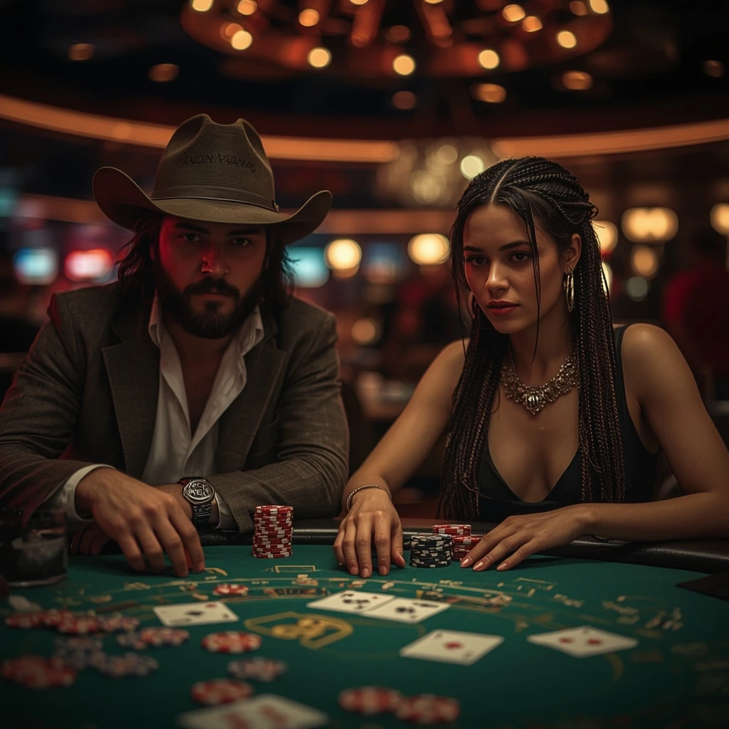 photo de deux joueurs de poker au Cresus Casino